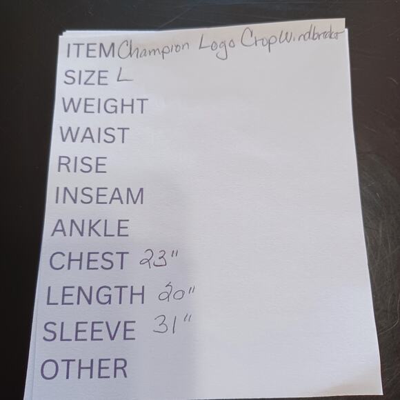 Champion Script Logo Cropped Jacket Women Large Navy Blue Tape Zippered Sleeves - Picture 7 of 7